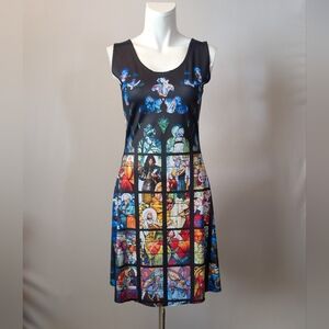 Blackmilk Vibrant St. Vitus Stained Glass Midi Dress